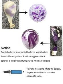 11入組金屬質感裝飾氣球 - 彩色 - 查看 3