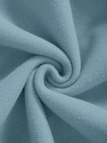 Manfinity Dauomo Men Kangaroo Pocket Drawstring Thermal Hoodie - Dusty Blue - View 7