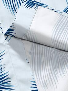 Men Tropical Print Shirt - Blue - View 4