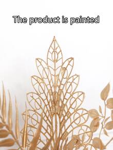 3pcs Christmas Artificial Leaf - Gold - View 4