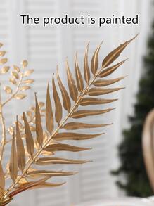 Simulated Plastic Willow Leaves, Hsinchu Leaves, Bayberry Leaves 1pc Each - Gold - View 4