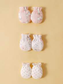 momscare 6pairs Baby Random Pattern Gloves