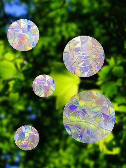 10 piezas Pegatinas de atrapasoles, Pegatinas de espejo de ventana arcoíris para decoración de dormitorio, Calcomanía de ventana para decoración del hogar Creador de arcoíris, Pegatinas, Calcomanía de pared, Calcomanía de vinilo para decoraciones del hogar, Artículos de decoración de primavera para refrescar su hogar, Pegatinas de decoración de ramas