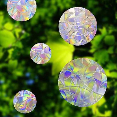 10 pièces Autocollants de capteur solaire, autocollants de miroir de fenêtre arc-en-ciel pour décoration de chambre, décalcomanie de fenêtre pour décoration de maison, créateur d'arc-en-ciel, autocollants, décalcomanie murale, décalcomanie vinyle pour décorations de maison, articles de décoration de printemps pour rafraîchir votre maison, autocollants de décoration de cadre