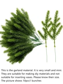 10pcs Artificial Plant - Green - View 3