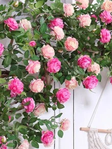 1pc Artificial Flower Vine Decoration - Multicolor - View 2