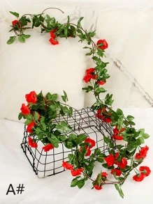 1pc Artificial Flower Vine Decoration - Multicolor - View 7
