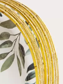 10 件/套一次性餐盘、7 英寸鼠尾草绿叶纸盘、派对纸盘、绿叶新娘送礼会盘子、桉树婴儿送礼会装饰品和鼠尾草绿生日装饰品一次性纸盘 - 彩色 - 查看 2