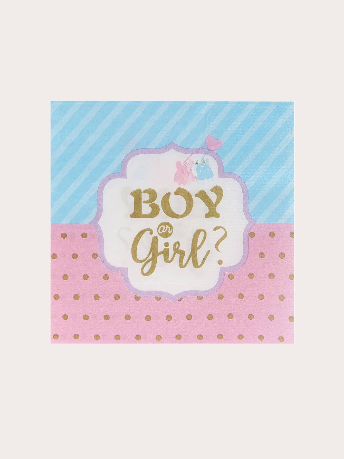 20 Chiếc/Bộ Khăn Ăn Dùng Một Lần Tiết Lộ Giới Tính, 13*13 Inch 2 Lớp, Khăn Ăn Tắm Cho Em Bé Thích Hợp Cho Bé Trai Hoặc Bé Gái Dùng Một Lần Màu Hồng Và Xanh Dương Tiết Lộ Giới Tính Đồ Dùng Trang Trí Tiệc Khăn Ăn Tiệc, Giáng Sinh