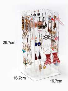 1pc Clear Jewelry Storage Rack - Clear - View 8