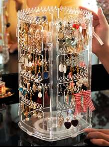 1pc Clear Jewelry Storage Rack - Clear - View 9