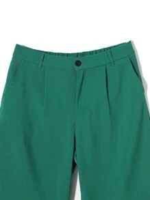 Manfinity Men Slant Pocket Bermuda Shorts - Green - View 5