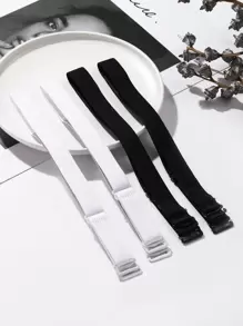 2pairs Rhinestone Letter Bra Strap, For R Ave - Multicolor - View 2