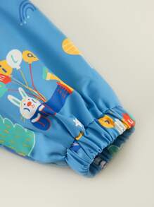 小男童卡通圖案翻蓋口袋連帽夾克