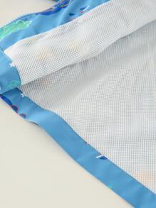 小男童卡通圖案翻蓋口袋連帽夾克