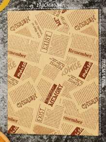 50pcs Packing Paper, Suitable For Sandwiches, Breakfast Wraps, Burgers, Rice Bal - Multicolor - View 3