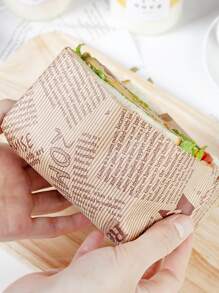 50pcs Packing Paper, Suitable For Sandwiches, Breakfast Wraps, Burgers, Rice Bal - Multicolor - View 6