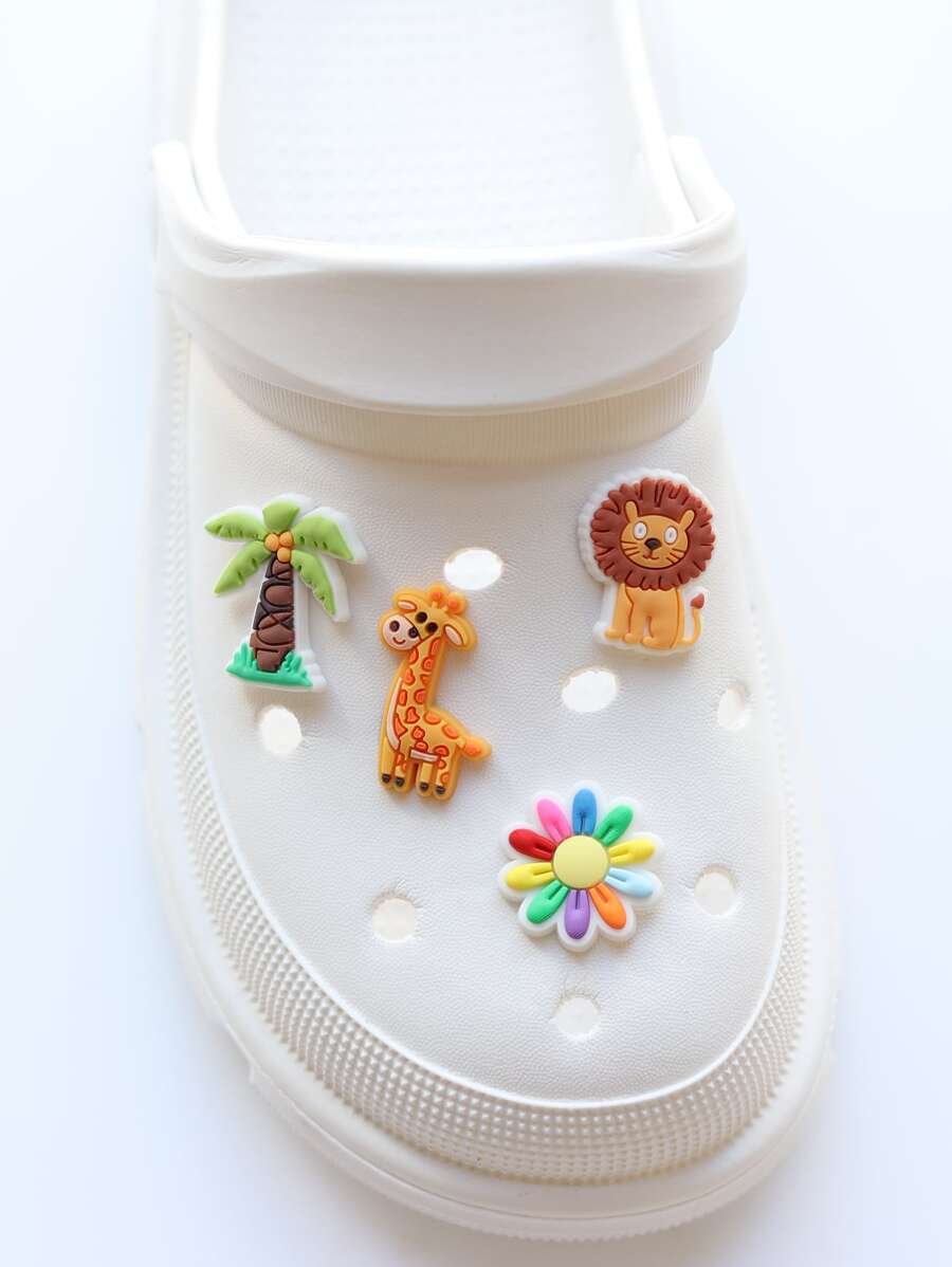 4pcs Thú vật Loạt Giày Đối với Giày dép Đồ trang trí - Nhiều màu - Xem 1