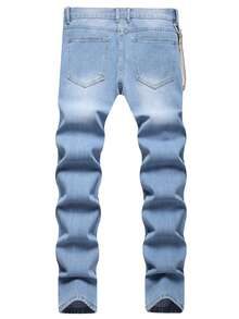 Uomo Jeans strappati con catena - Lavaggio chiaro - Visualizzare 2