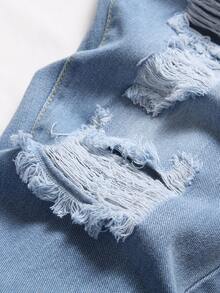 Uomo Jeans strappati con catena - Lavaggio chiaro - Visualizzare 4