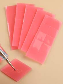 FULL BEAUTY 100pcs Nails Adhesive Glue Clay Diy Nail Art Adhesive Poster Putty Manicure Training Art Clay Nail Sticker For Girls Women Nail Art Clay, Reusable Nail Art Clay, Nail Art Plasticine,Manicure - Pink - View 1