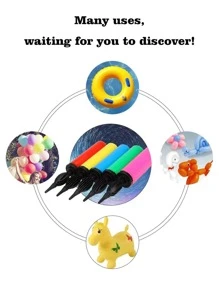 1pc Random Color Balloon Pump,Christmas - Multicolor - View 5