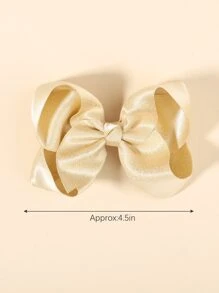 bilicaca 2pcs Toddler Girls Bow Decor Hair Clip - Gold - View 3