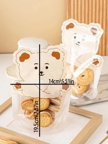 10入組熊圖案打包袋 - 彩色 - 查看 2