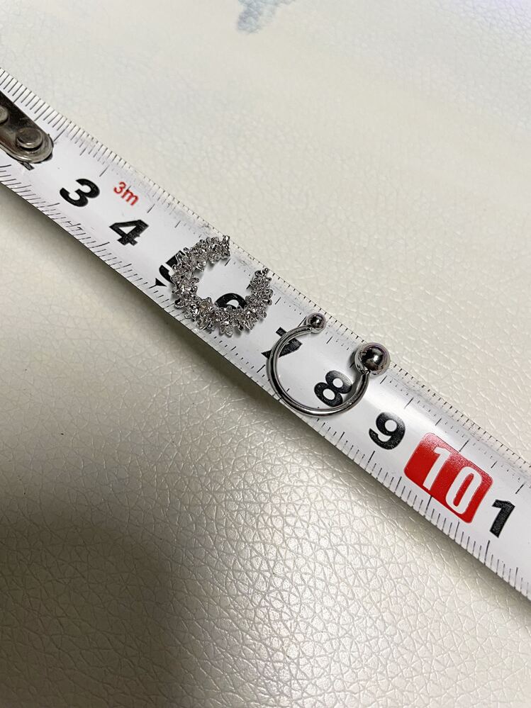 2個 テクスチャー イヤーカフ - シルバー - 見る 3