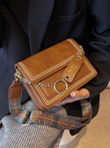 Túi vuông có nắp vuông nhỏ gọn, đơn giản dành cho doanh nhân dành cho nữ tuổi teen Sinh viên đại học, tân binh và nhân viên cổ trắng Hoàn hảo cho văn phòng, trường đại học, công việc, kinh doanh, đi làm, ngoài trời, du lịch, đi chơi - Nhiều màu - Xem 5