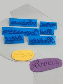 6入組字母設計模版 - 藍色 - 查看 5