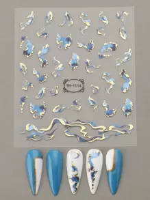 FULL BEAUTY 2 láminas de pegatinas de uñas con diseño de mármol para uñas, pegatinas de uñas para bricolaje pegatinas de uñas
pegatinas uñas
uñas pegatina
calcomanías para uñas decoración de uñas pegatinas de uñas pegatinas para uñas etiqueta engomada - Plateado - Ver 2