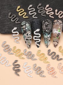 FULL BEAUTY 25 件蛇形美甲装饰配件 DIY 指甲饰物 指甲宝石 美甲用品 指甲 - 彩色 - 查看 1