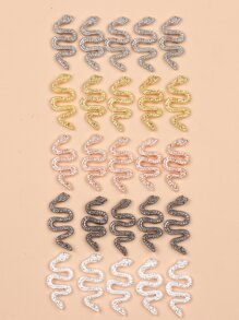 FULL BEAUTY 25 件蛇形美甲装饰配件 DIY 指甲饰物 指甲宝石 美甲用品 指甲 - 彩色 - 查看 2