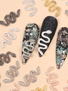 FULL BEAUTY 25 件蛇形美甲装饰配件 DIY 指甲饰物 指甲宝石 美甲用品 指甲 - 彩色 - 查看 6