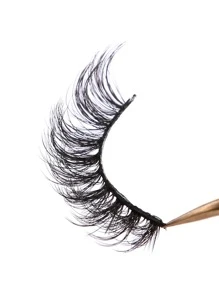 分體假睫毛，7對約15mm搖擺優雅3D睫毛 - 黑色 - 查看 4