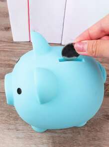 1pc Random Small Piggy Bank Money Box, Home Decor Money Saving Box, Children Piggy Money Bank Coin Bank Home Decoration - Multicolor - View 5