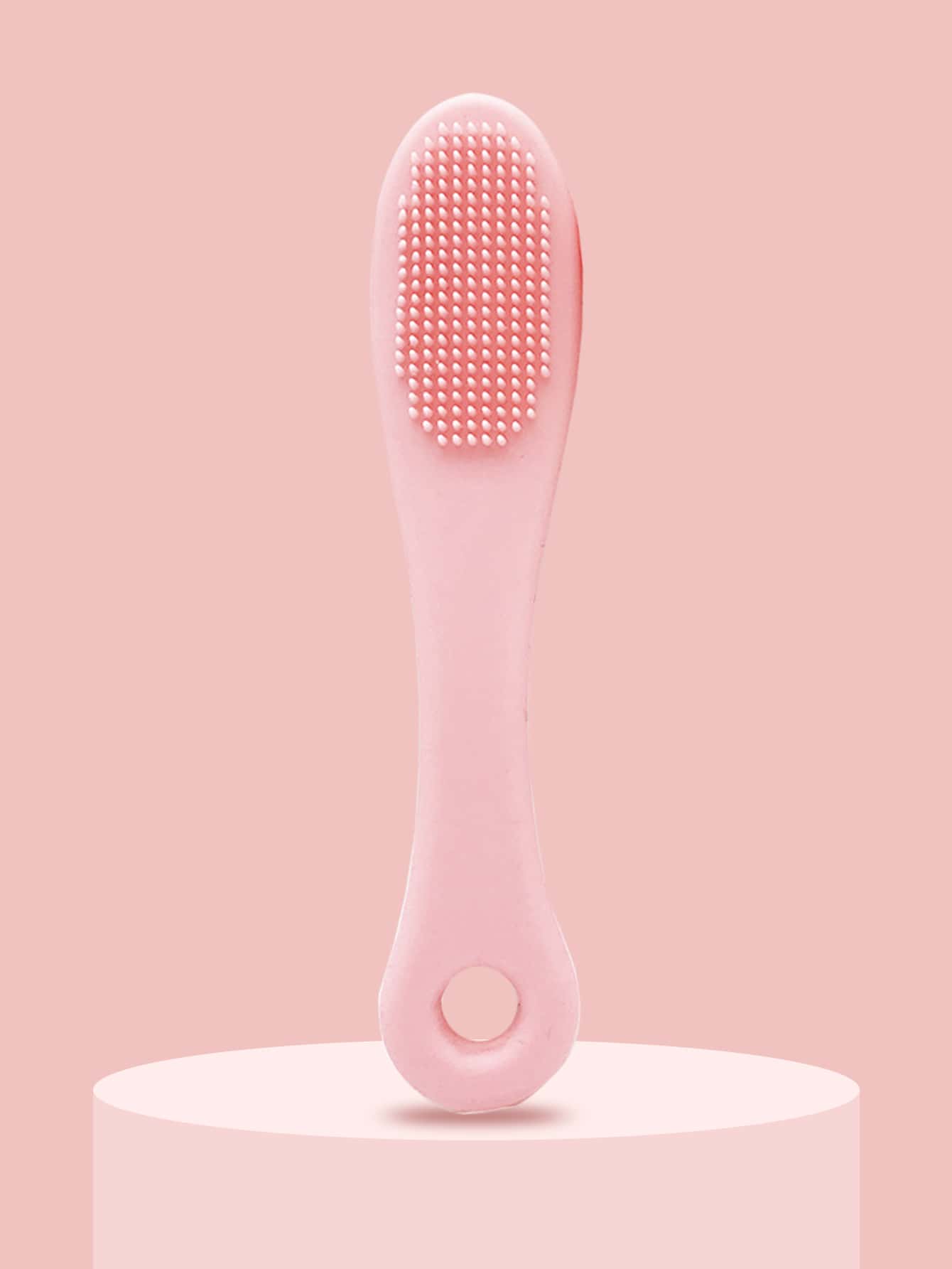 1pc Facial Cleansing Brush - Pink - View 1