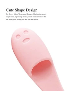 1pc Facial Cleansing Brush - Pink - View 3