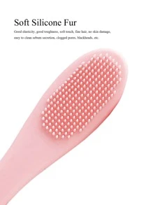1pc Facial Cleansing Brush - Pink - View 4