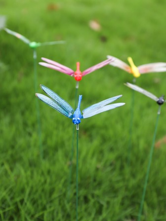 5入組蜻蜓設計裝飾花園樁