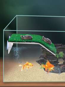 1pc Turtle Basking Platform With Ramp & Staircase - Multicolor - View 8