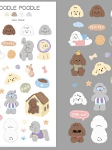 1 miếng dán đồ họa hoạt hình ngẫu nhiên - Nhiều màu - Xem 1