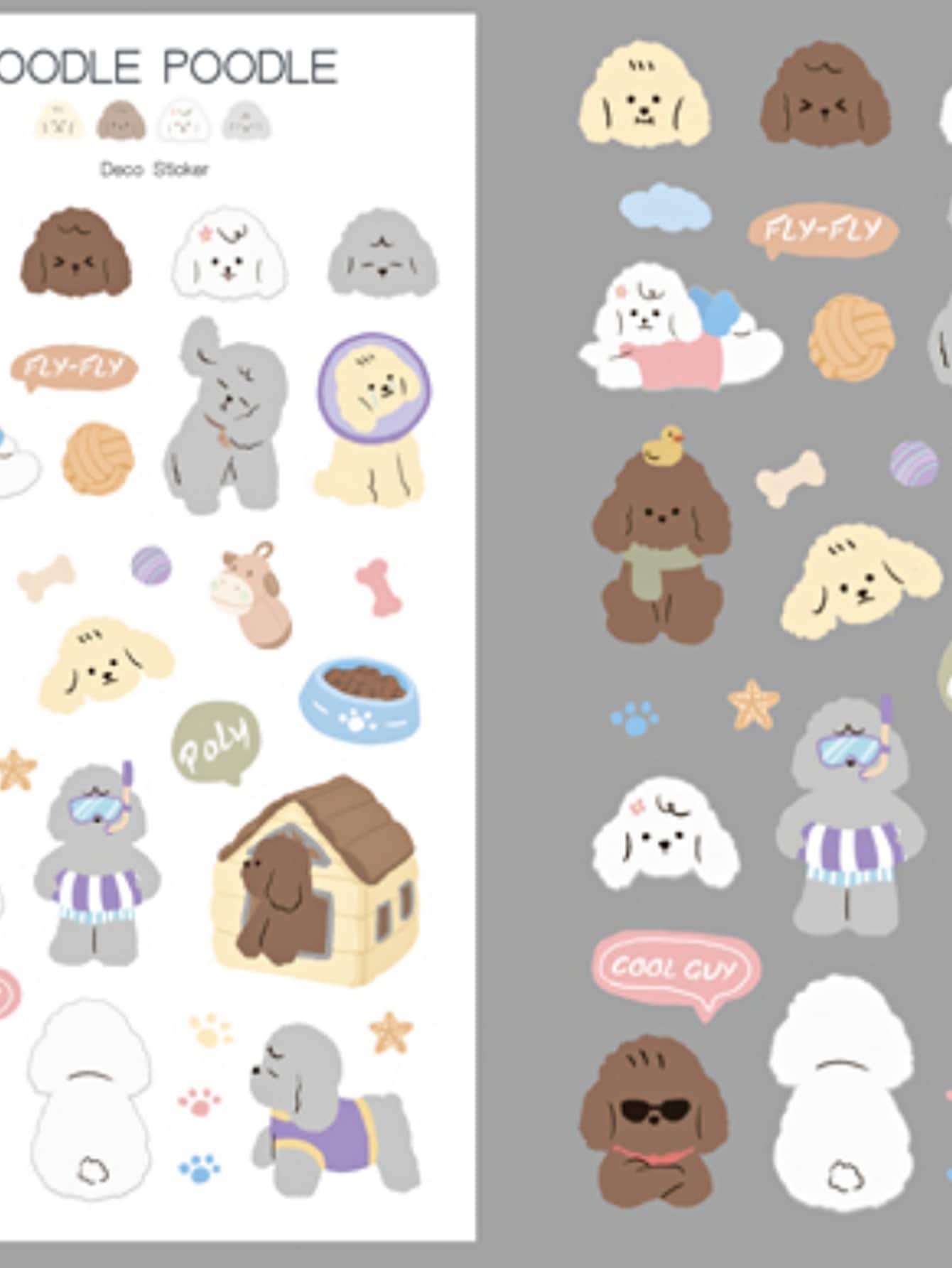 1 miếng dán đồ họa hoạt hình ngẫu nhiên - Nhiều màu - Xem 1