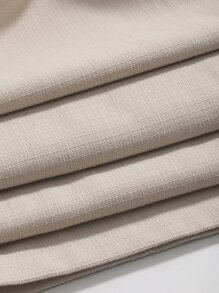 DAZY Solid Slant Pocket Straight Leg Suit Trousers - Apricot - View 5