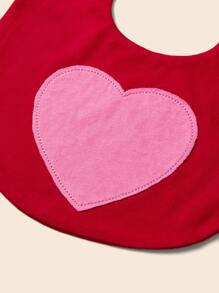 2pcs Baby Random Heart Pattern Bib - Multicolor - View 2