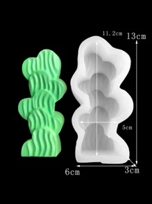 1pc Heart Design DIY Silicone Mold - Clear - View 3