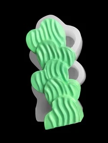 1pc Heart Design DIY Silicone Mold - Clear - View 4