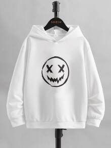 SHEIN 男孩卡通圖案連帽衫