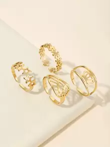 Bộ 4 Vòng Tay Hoa Sao - Vàng - Xem 1